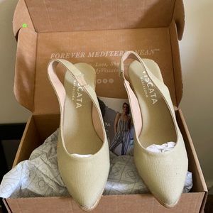 Viscata Espadrille Wedges Beige 38 (6.5)